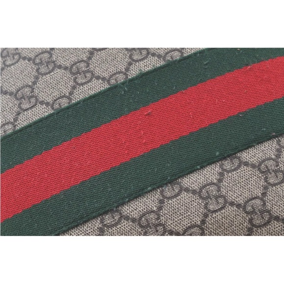 Authenticated Gucci Web Sherry Supreme Messenger Crossbody Bag  (**Has flaws**) - Picture 10 of 13